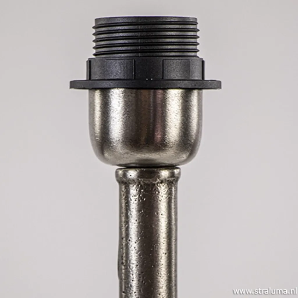 Straluma Tafellamp Undai ruw nikkel excl. kap> Tafellampen|Lampenvoeten