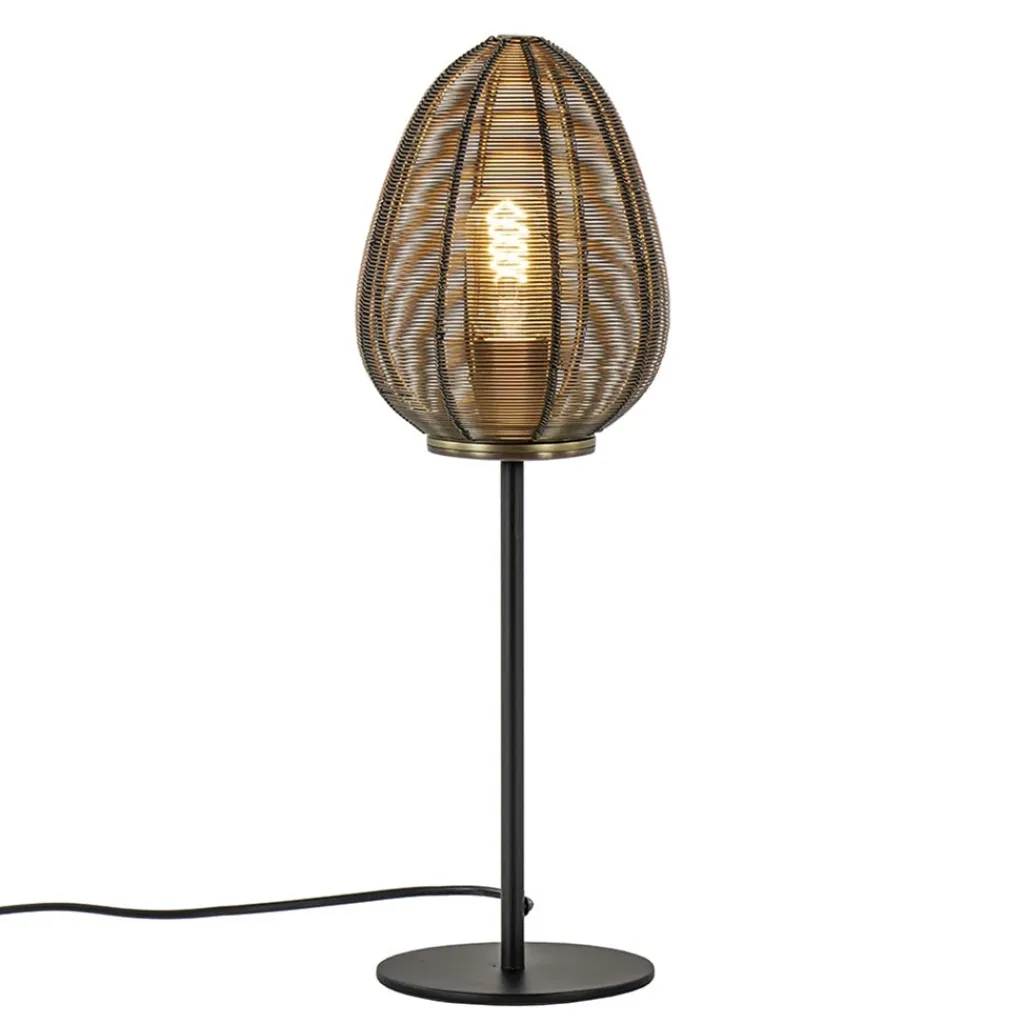 Straluma Tafellamp Yaelle brons/zwart> Draadlampen|Light and Living