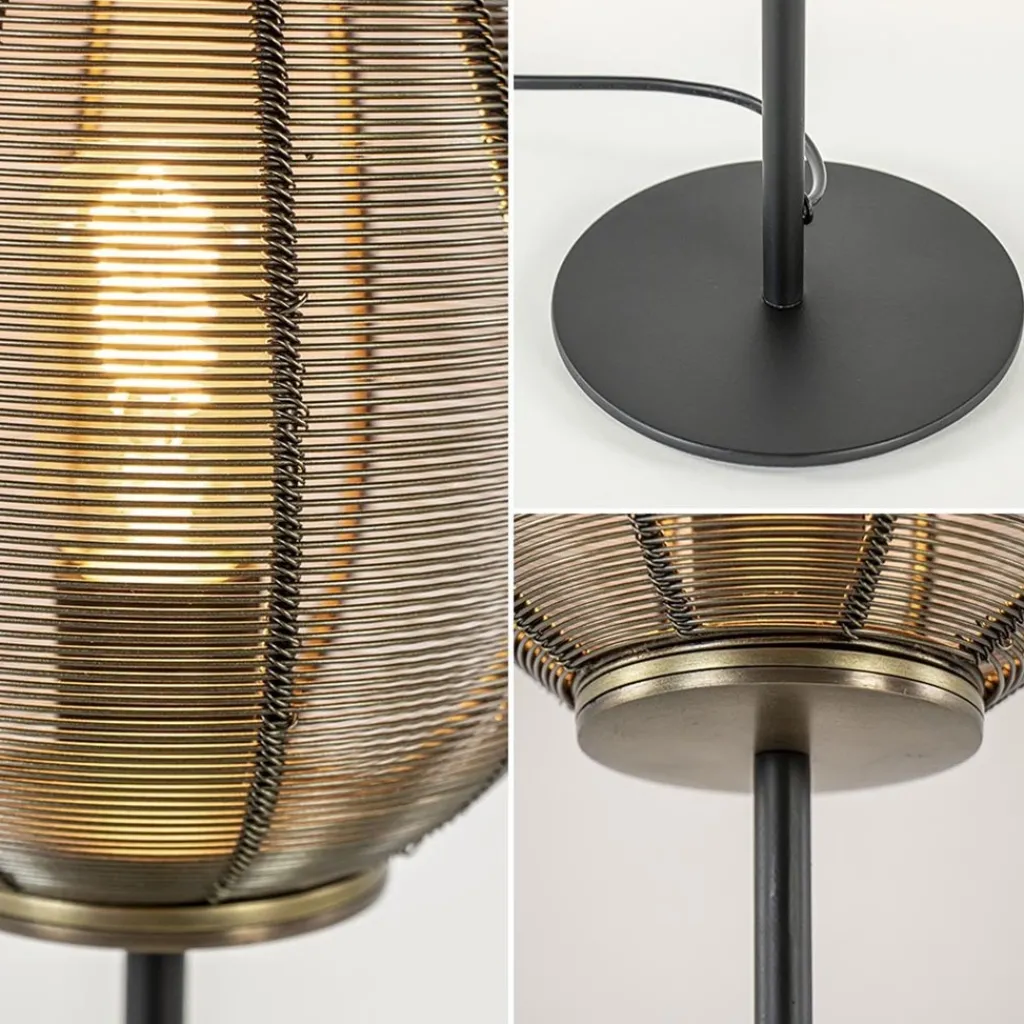 Straluma Tafellamp Yaelle brons/zwart> Draadlampen|Light and Living