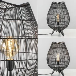 Straluma Tafellamp Yumi zwart op pootjes Light and Living><noscript><img width=