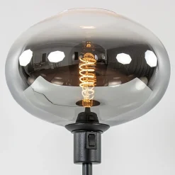 Straluma Tafellamp zwart met glazen kap smoke/helder gradient></noscript> Tafellampen|Luxe Verlichting