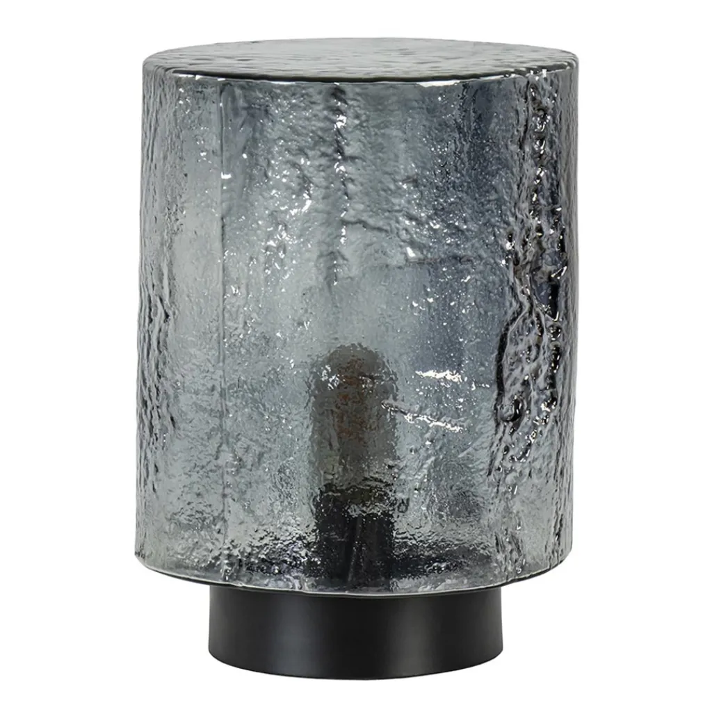 Straluma Tafellamp zwart met robuuste glazen kap> Tafellampen|Lifestyle Verlichting