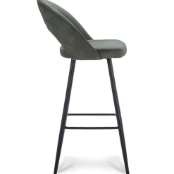 Straluma Trendy barkruk velours met zwart metalen poot></noscript> Barkrukken