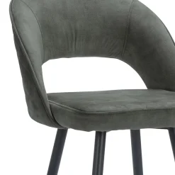 Straluma Trendy barkruk velours met zwart metalen poot></noscript> Barkrukken