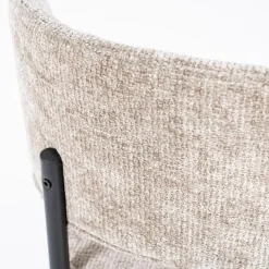 Straluma Trendy eetkamerstoel gemêleerd taupe met zwarte poot></noscript> Eetkamerstoelen