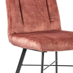 Straluma Trendy eetkamerstoel velvet blush met zwarte pootjes></noscript> Eetkamerstoelen