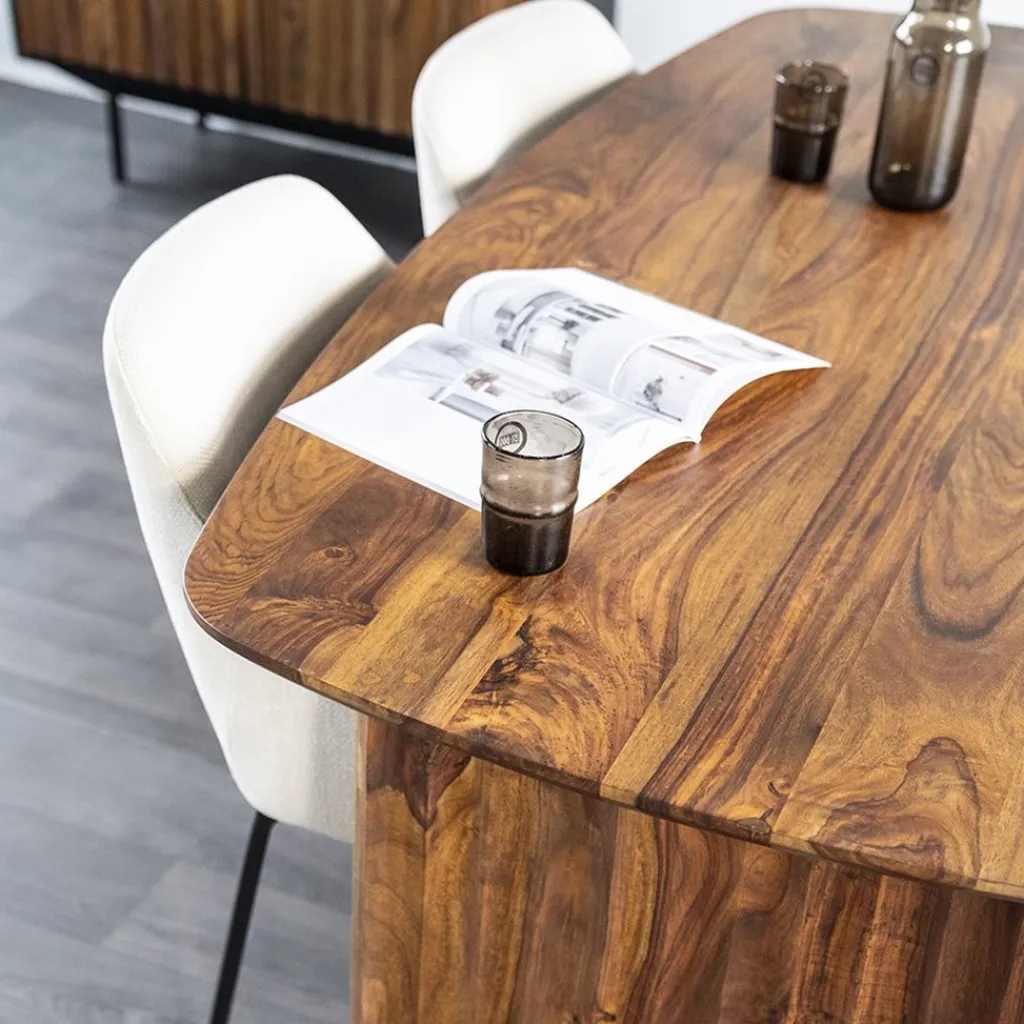 Straluma Trendy eetkamertafel Sheesham hout 240x100> Eettafels