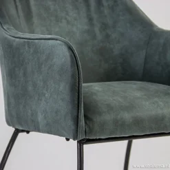 Straluma Trendy kuipstoel met zwart metalen poot></noscript> Eetkamerstoelen