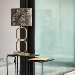 Straluma Trendy lampvoet Lutika licht goud exclusief kap><noscript><img width=