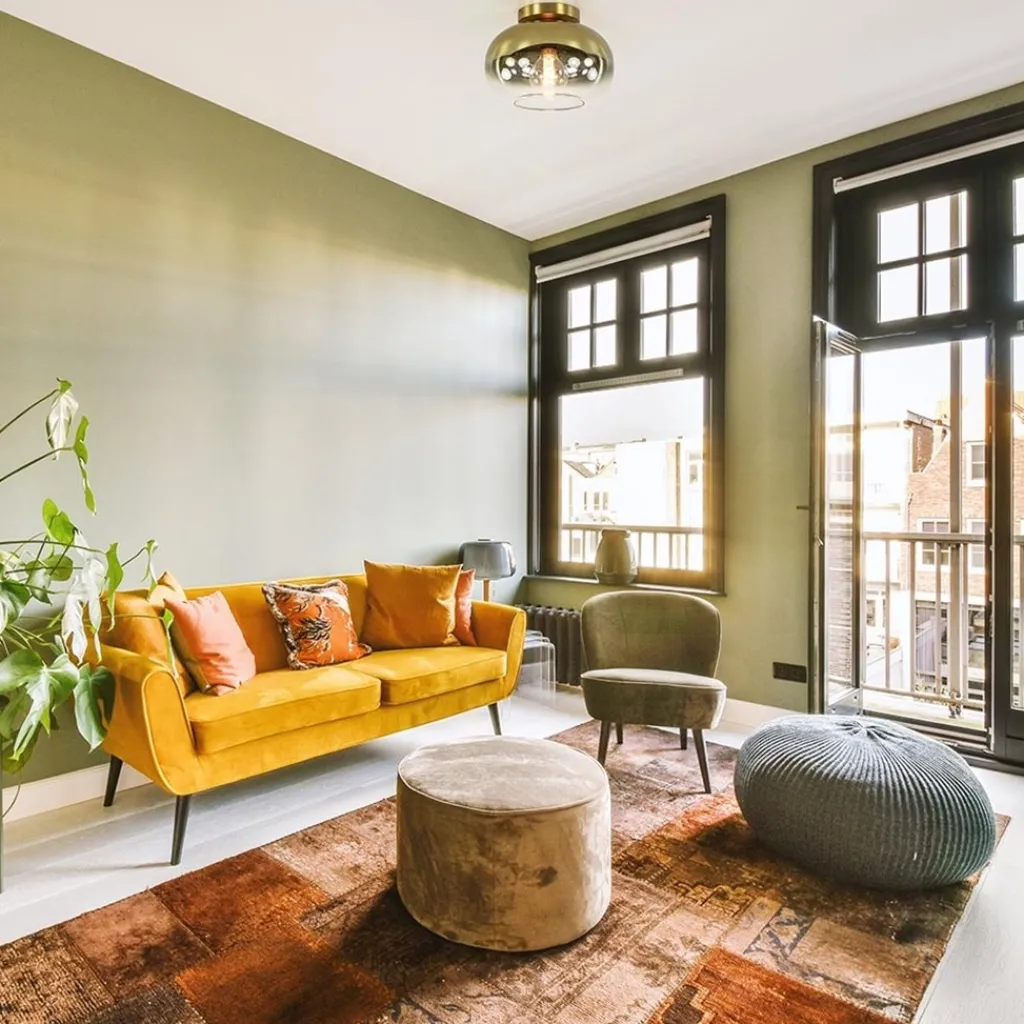 Straluma Trendy plafondlamp goud met goud gradiënt glas> Plafondlampen|Retro Verlichting