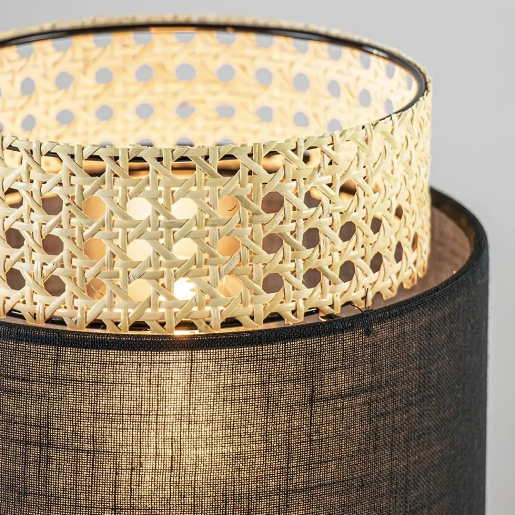 Straluma Trendy tafellamp driepoot zwart met webbing> Tafellampen|Driepoot lampen