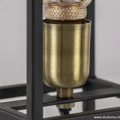 Straluma Trendy tafellamp Marlay zwart met brons></noscript> Light and Living|Slaapkamerlampen