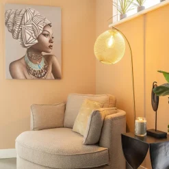 Straluma Trendy vloerlamp Moroc goud Light and Living><noscript><img width=