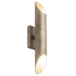 Straluma Up+down wandlamp ambachtelijk zilver> Wandlampen|Design Verlichting