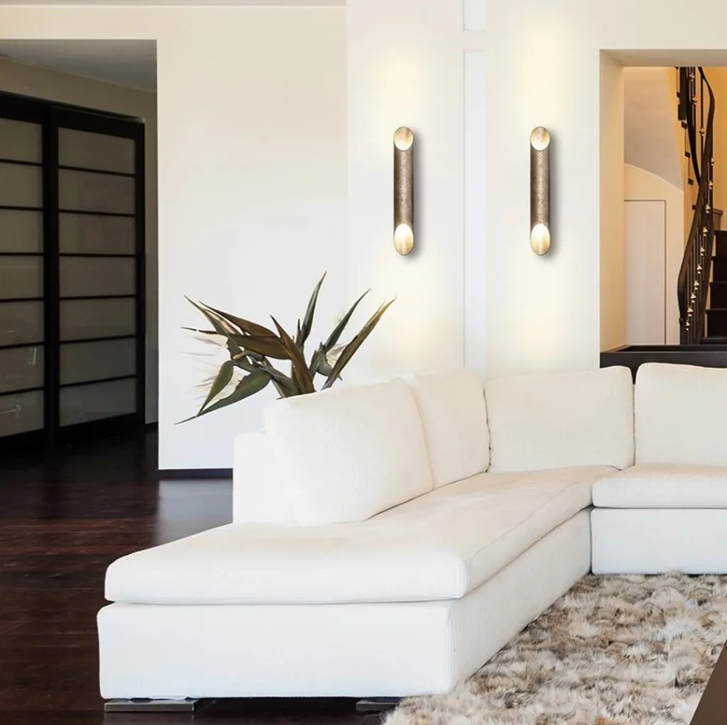 Straluma Up+down wandlamp ambachtelijk zilver> Wandlampen|Design Verlichting