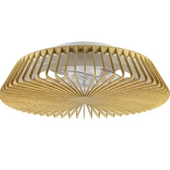 Straluma Ventilator Himalaya Wood remote+app> Plafondlampen|Plafondventilatoren met lamp