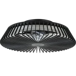 Straluma Ventilator Himalaya zwart remote+app CCT> Plafondlampen|Plafondventilatoren met lamp