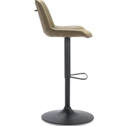 Straluma Verstelbare barkruk metalen poot met microleder zitting></noscript> Barkrukken