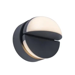 Straluma Verstelbare buitenlamp rond donker grijs inclusief LED> Wandlampen|Buitenlampen