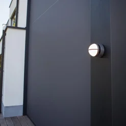 Straluma Verstelbare buitenlamp rond donker grijs inclusief LED><noscript><img width=