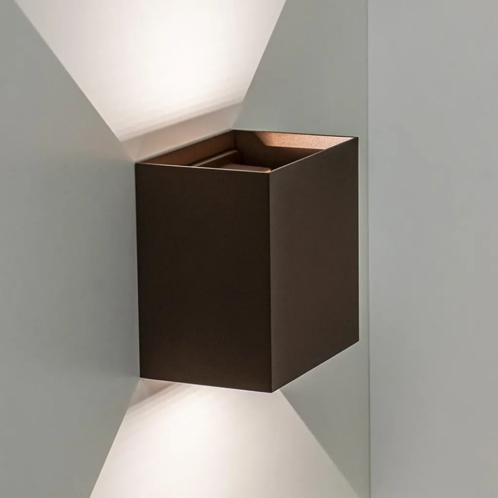 Straluma Verstelbare LED buitenlamp aluminium bruin> Wandlampen|Buitenlampen