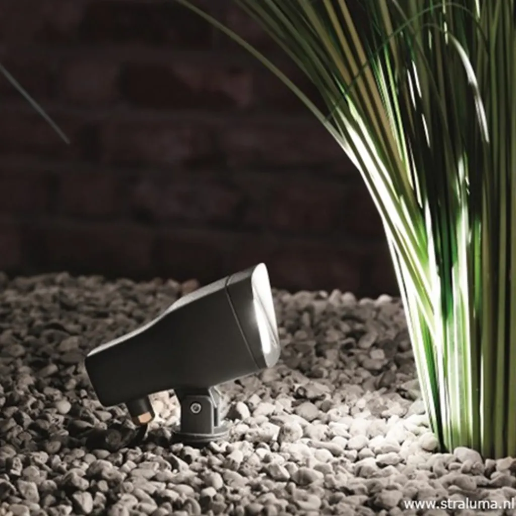 Straluma Verstelbare LED grondspot antraciet IP54> Buitenlampen|LED Spots