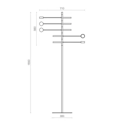 Straluma Verstelbare 5-lichts LED vloerlamp zwart dimbaar></noscript> Vloerlampen|LED Vloerlampen