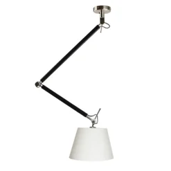 Straluma Verstelbare plafondlamp zwart met kap> Plafondlampen|Moderne Verlichting