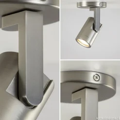 Straluma Verstelbare plafondspot metaal mat nikkel><noscript><img width=