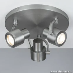 Straluma Verstelbare stalen opbouwspot 3-lichts> Opbouwspots|Woonkamerlampen