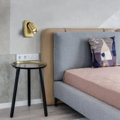 Straluma Verstelbare wandlamp mat goud inclusief dimbaar LED en USB></noscript> Wandlampen|LED Wandlampen