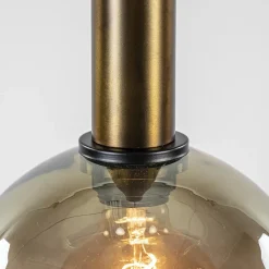 Straluma Videlamp Bella 5L rond zwart/brons+smoke><noscript><img width=