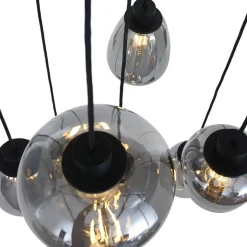 Straluma Videlamp 7L zwart met smoke glas mix> Videverlichting|Pendel Lampen