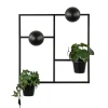 Straluma Vierkant wandrek met plantenpotten en E27 fittingen> Wandlampen|Botanische Verlichting