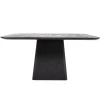Straluma Vierkante eettafel zwart mango hout 150x150 cm> Eettafels