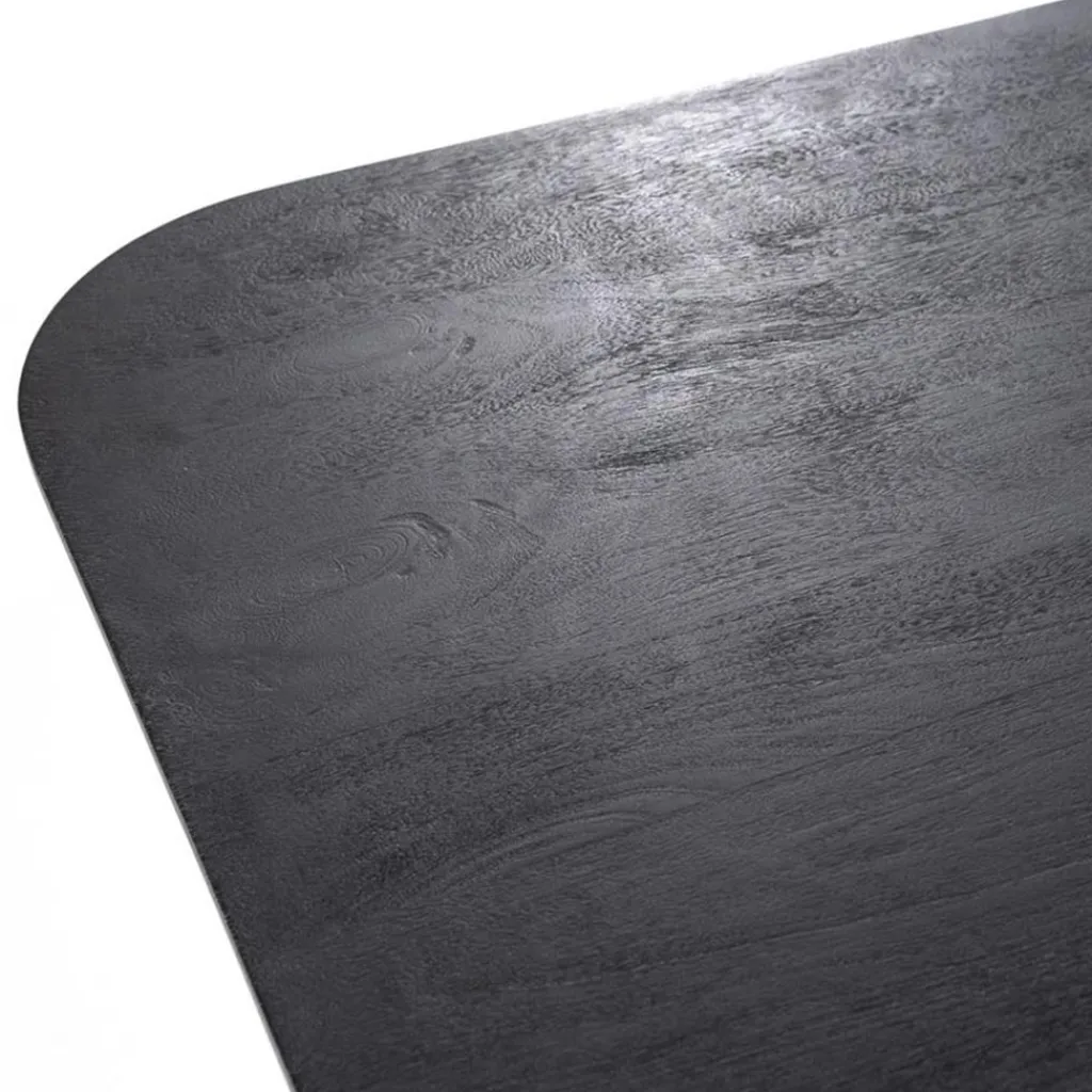 Straluma Vierkante eettafel zwart mango hout 150x150 cm> Eettafels