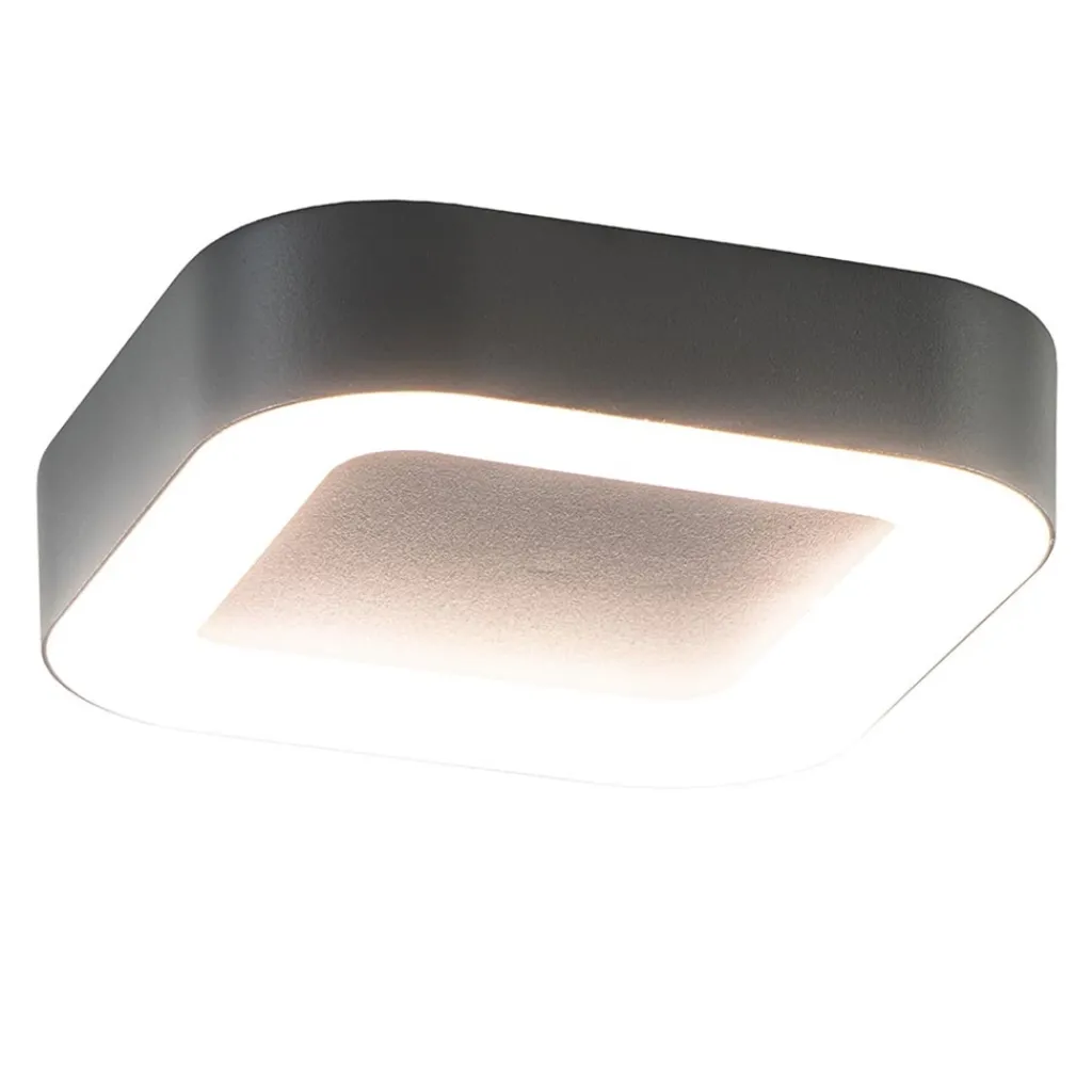 Straluma Vierkante LED buitenlamp antraciet IP54> Plafondlampen|Wandlampen