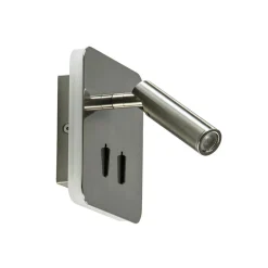 Straluma Vierkante LED wandlamp met verstelbare spot> Wandlampen|Bedlampjes