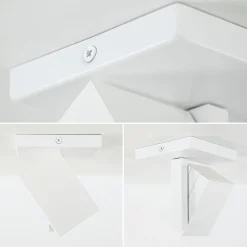 Straluma Vierkante opbouwspot mat wit GU10 verstelbaar></noscript> Opbouwspots|Woonkamerlampen