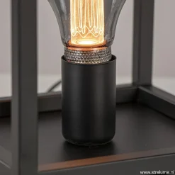 Straluma Vierkante tafellamp frame zwart modern></noscript> Slaapkamerlampen|Halverlichting