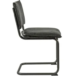 Straluma Vintage eetkamerstoel dark grey met gunmetal frame></noscript> Eetkamerstoelen