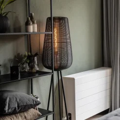 Straluma Vloerlamp Adeta driepoot draad zwart></noscript> Draadlampen|Driepoot lampen