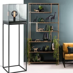 Straluma Vloerlamp Askjer kubus zwart/smoke glas></noscript> Light and Living|Halverlichting