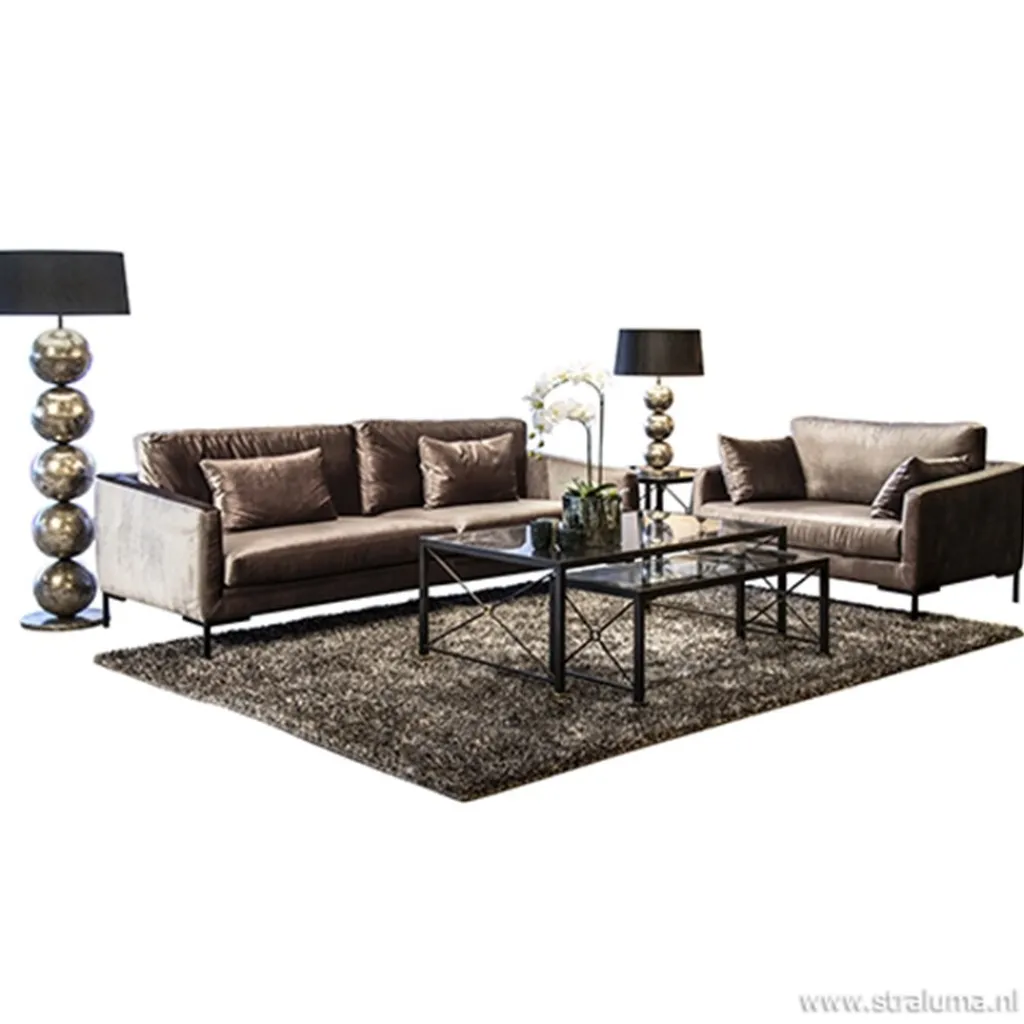 Straluma Vloerlamp Boss bollen oud goud excl. kap> Vloerlampen|Design Verlichting