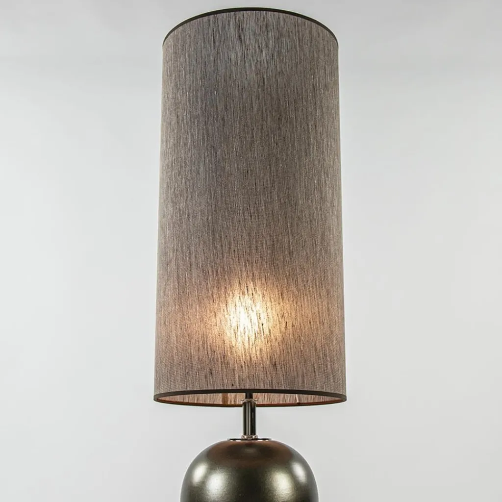 Straluma Vloerlamp bruin met cilinder kap bruin> Vloerlampen|Schemerlampen