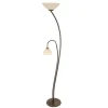 Straluma Vloerlamp Capri brons/Glas> Leeslampen|Uplighters