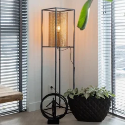 Straluma Vloerlamp Frame zwart/goud><noscript><img width=