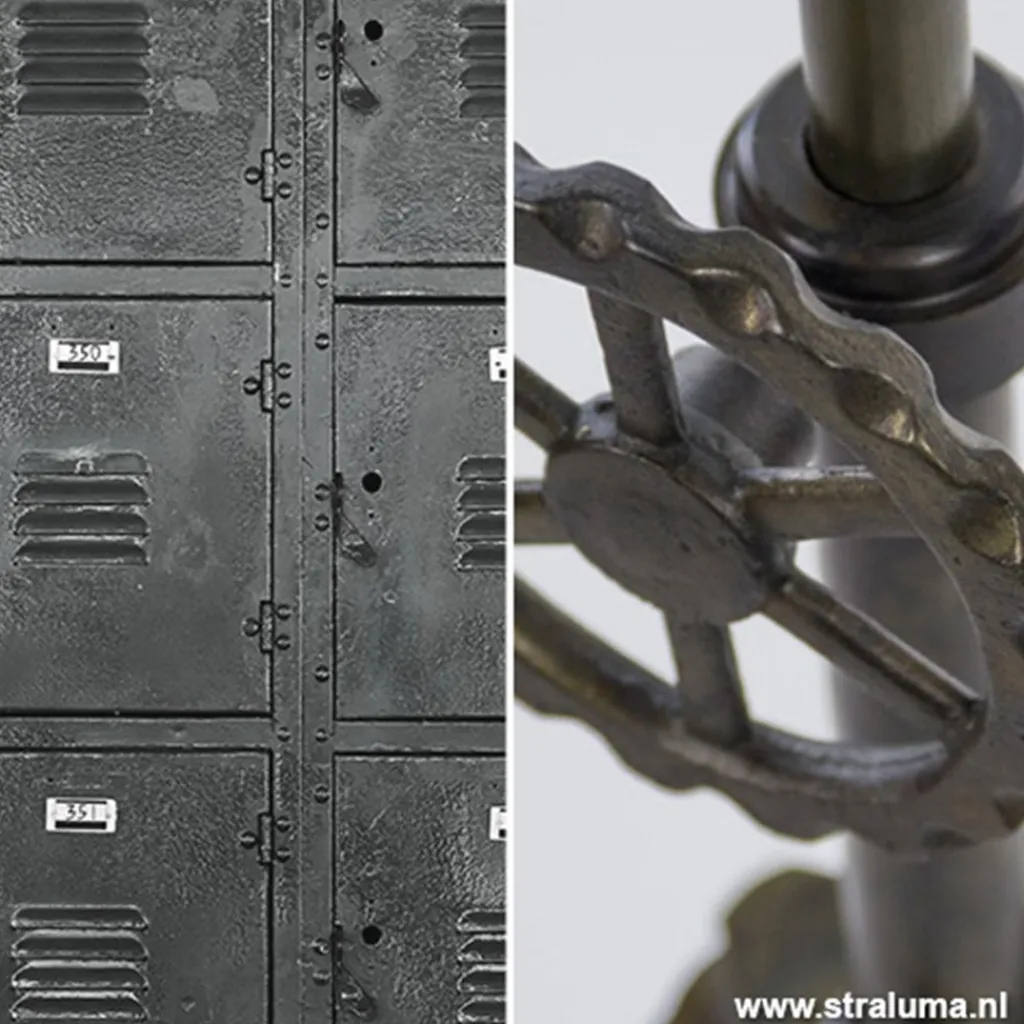 Straluma Vloerlamp Junko driepoot zwart/zink> Driepoot lampen|Light and Living