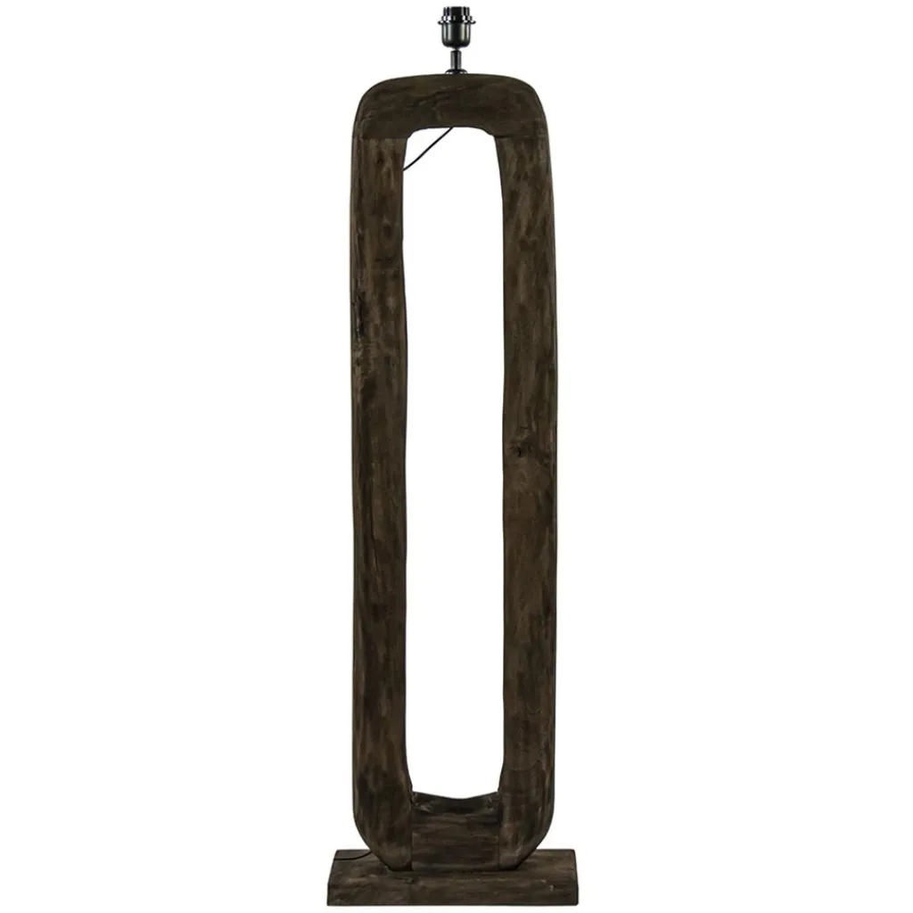 Straluma Vloerlamp Kelafo hout chocolade bruin exclusief kap> Vloerlampen|Lampenvoeten