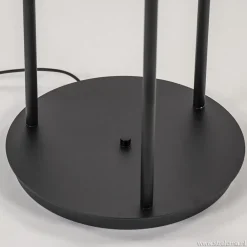 Straluma Vloerlamp 3-L zwart met bolglas smoke></noscript> Woonkamerlampen|Vloerlampen